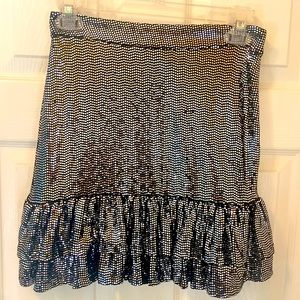 MK silver sparkly skirt!